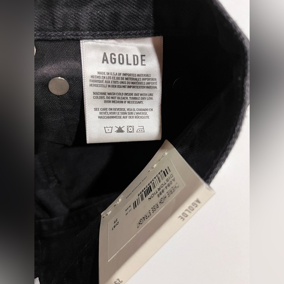 Brand New AGOLDE Cherie High Rise Straight Jeans - Picture 7 of 12